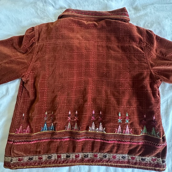 Chico's Women's Rust Embroidered Blazer - Picture 2 of 3